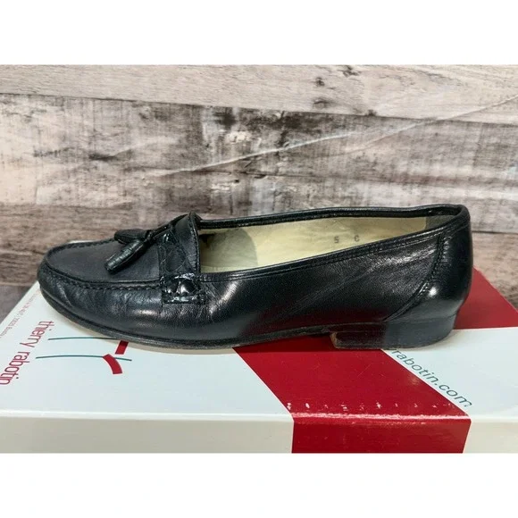Bally Celeste Ballerina Women Flat Shoes Black Made in Italy Size 5 - Picture 4 of 13